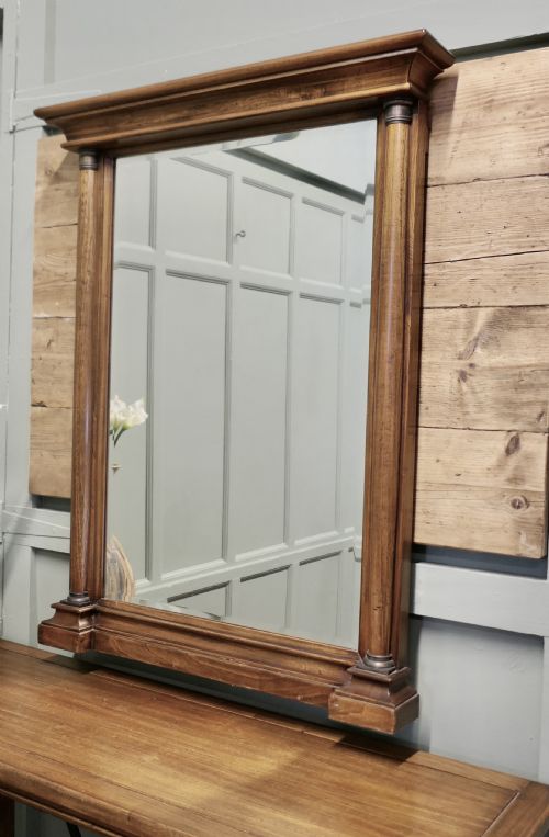 GOLDEN OAK ARTS AND CRAFTS CONSOLE AND MIRROR - ADDITIONAL PHOTO 5