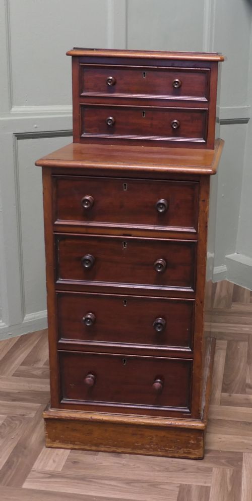 TALL SIX DRAWER SIDE CABINET OR LAMP TABLE - ADDITIONAL PHOTO 1