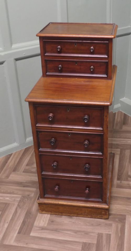 TALL SIX DRAWER SIDE CABINET OR LAMP TABLE - ADDITIONAL PHOTO 2