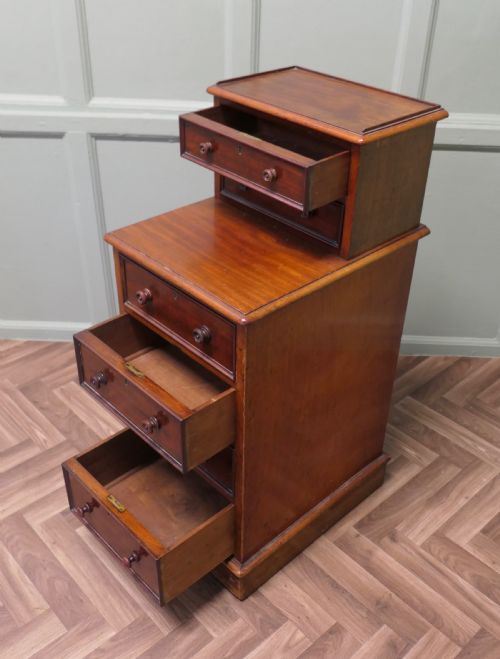TALL SIX DRAWER SIDE CABINET OR LAMP TABLE - ADDITIONAL PHOTO 4