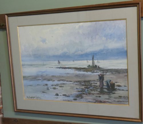 FRAMED AND GLAZED WATERCOLOUR BY H HADFIELD CHUBLEY - ADDITIONAL PHOTO 5