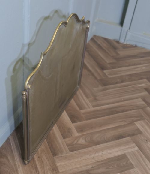 UNUSUAL 3 FOLD FRENCH BRASS FIRE GUARD - ADDITIONAL PHOTO 5