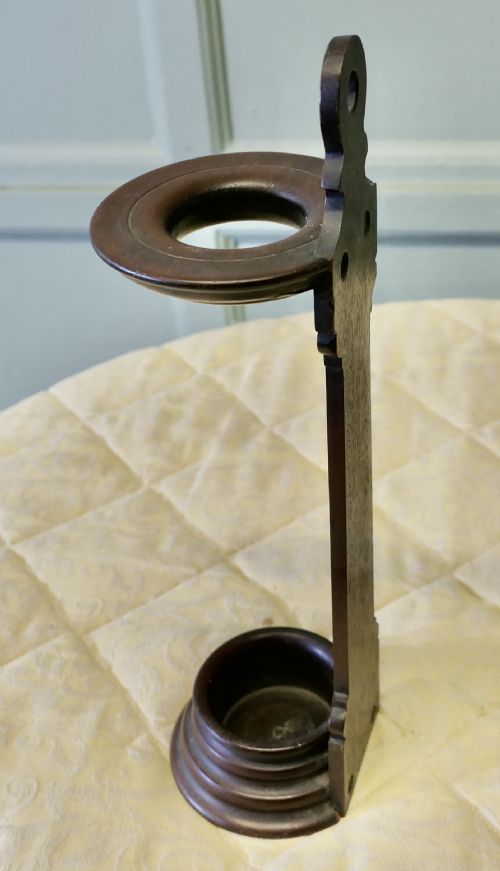 EARLY 19TH CENTURY TURNED SPILL OR TAPER HOLDER - ADDITIONAL PHOTO 2
