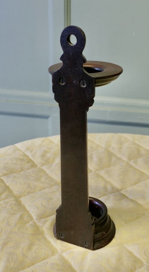 EARLY 19TH CENTURY TURNED SPILL OR TAPER HOLDER - ADDITIONAL PHOTO 3