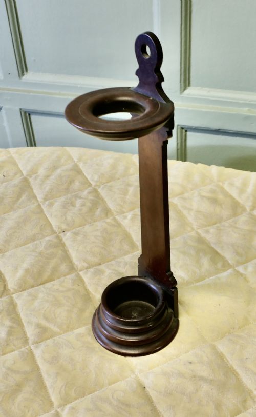 EARLY 19TH CENTURY TURNED SPILL OR TAPER HOLDER - ADDITIONAL PHOTO 4