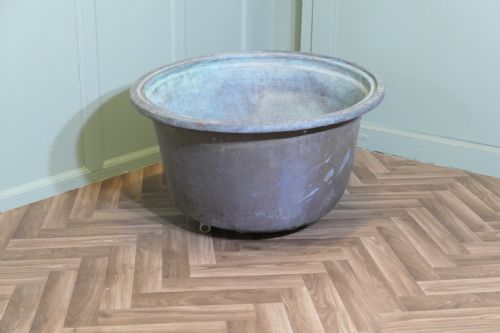 AN EARLY 19TH CENTURY ANTIQUE COPPER CAULDRON - ADDITIONAL PHOTO 5