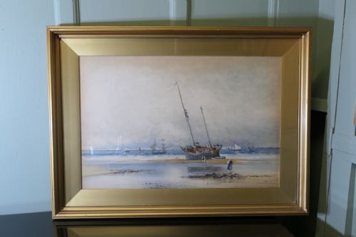 FRAMED AND GLAZED WATERCOLOUR SIGNED ALBERT PROCTER - ADDITIONAL PHOTO 1