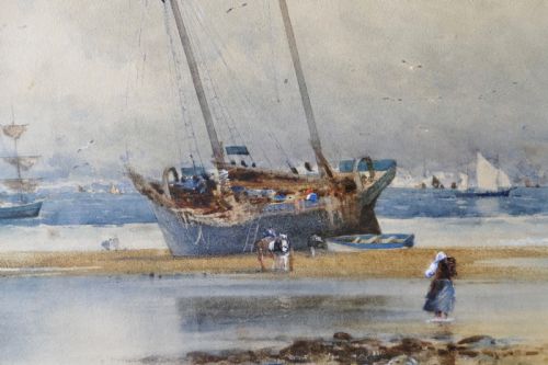 FRAMED AND GLAZED WATERCOLOUR SIGNED ALBERT PROCTER - ADDITIONAL PHOTO 2