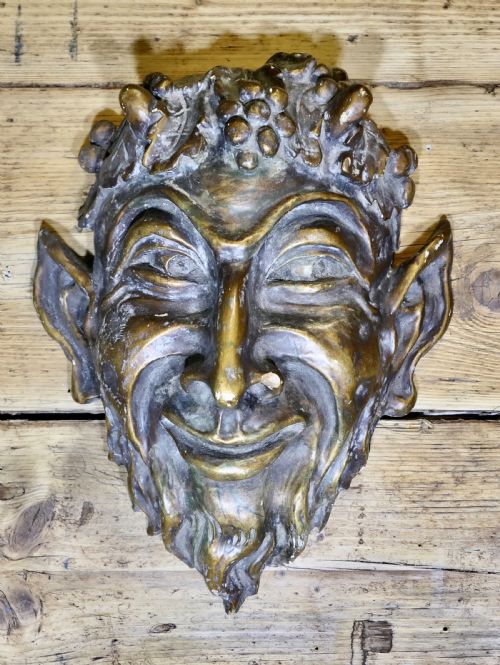 GOLD WALL MASK OF BACCHUS - ADDITIONAL PHOTO 1