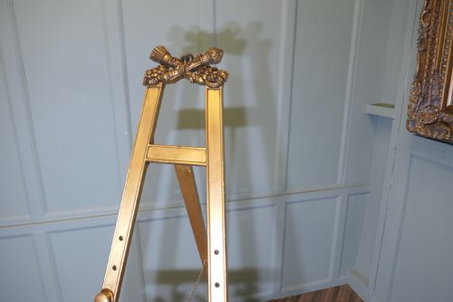 A LARGE FRENCH CARVED GILT EASEL - ADDITIONAL PHOTO 7