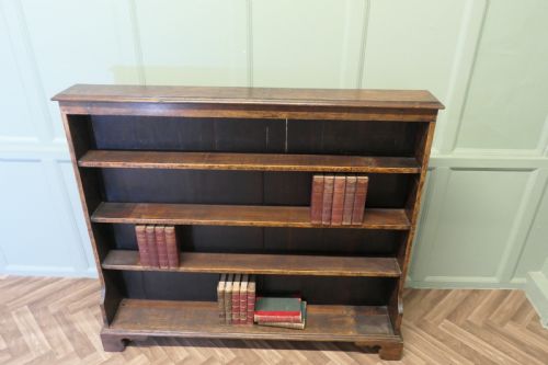 CARVED ELM OPEN BOOKCASE - ADDITIONAL PHOTO 1
