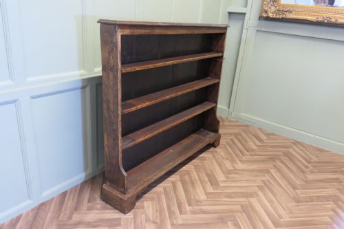 CARVED ELM OPEN BOOKCASE - ADDITIONAL PHOTO 5