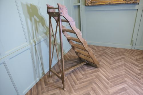 19TH CENTURY PINE STEP LADDER - ADDITIONAL PHOTO 3