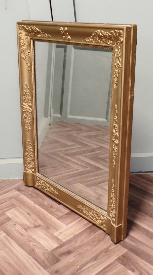 FRENCH GILT OVERMANTEL WALL MIRROR - ADDITIONAL PHOTO 5