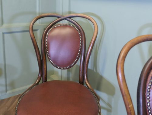 SET OF 4 THONET BISTRO BENTWOOD CHAIRS - ADDITIONAL PHOTO 2
