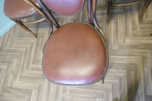 SET OF 4 THONET BISTRO BENTWOOD CHAIRS - ADDITIONAL PHOTO 4