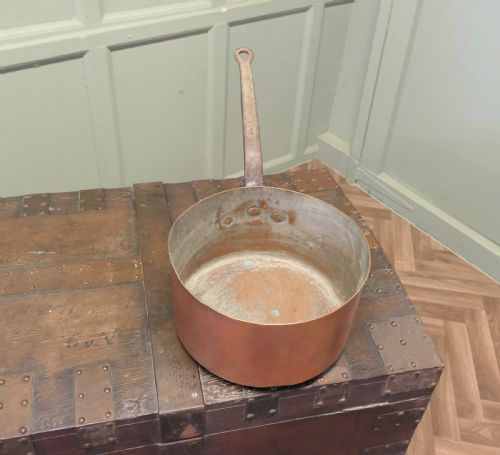 A LARGE FRENCH 19TH CENTURY COPPER POT - ADDITIONAL PHOTO 4