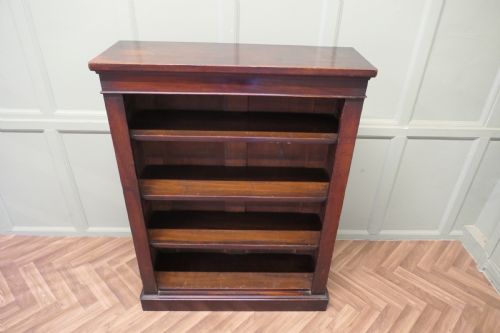 A GOOD VICTORIAN OPEN BOOKCASE - ADDITIONAL PHOTO 1