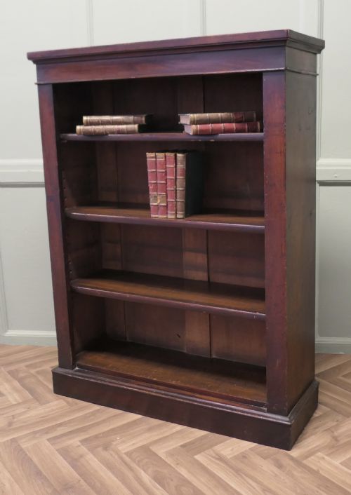 A GOOD VICTORIAN OPEN BOOKCASE - ADDITIONAL PHOTO 3