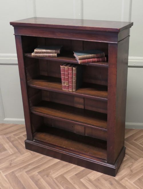 A GOOD VICTORIAN OPEN BOOKCASE - ADDITIONAL PHOTO 5