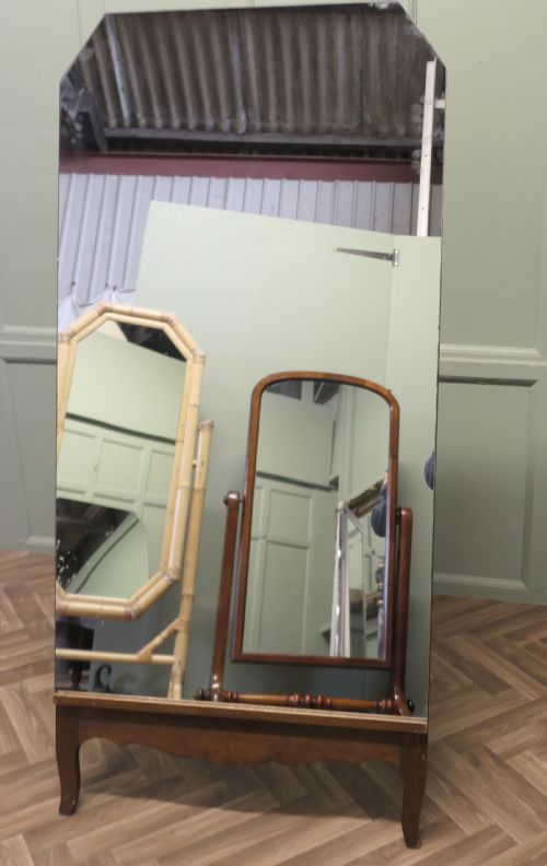 ART DECO CHEVAL DRESSING MIRROR FROM A GENTS OUTFITTERS - ADDITIONAL PHOTO 2