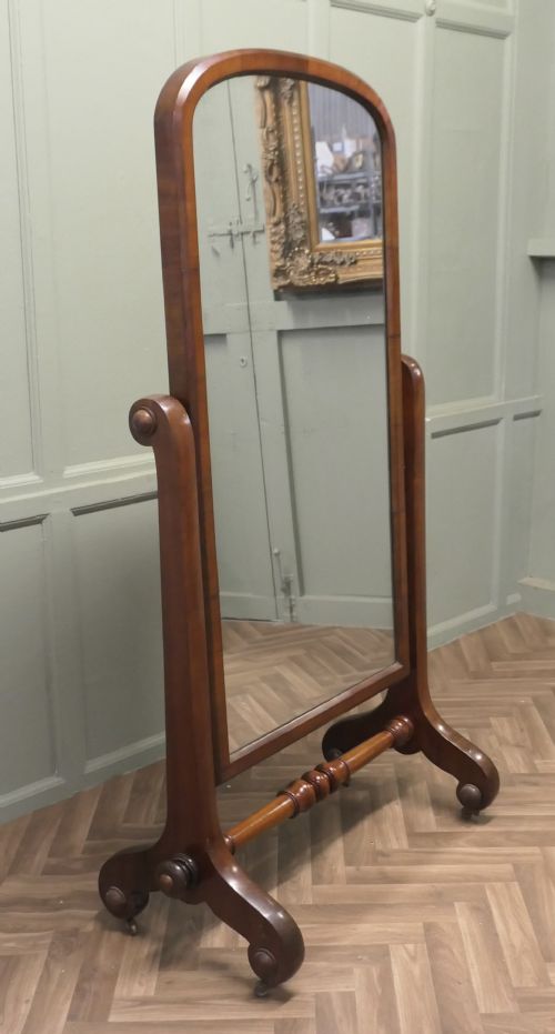 CLASSIC VICTORIAN CHEVAL MIRROR OR DRESSING MIRROR - ADDITIONAL PHOTO 2
