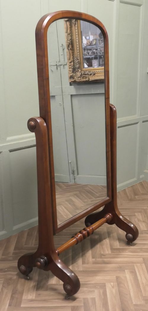 CLASSIC VICTORIAN CHEVAL MIRROR OR DRESSING MIRROR - ADDITIONAL PHOTO 5