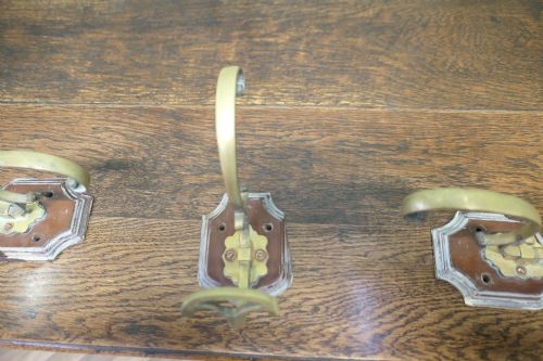 3 FRENCH ARTISAN MADE BRASS COAT HOOKS - ADDITIONAL PHOTO 4