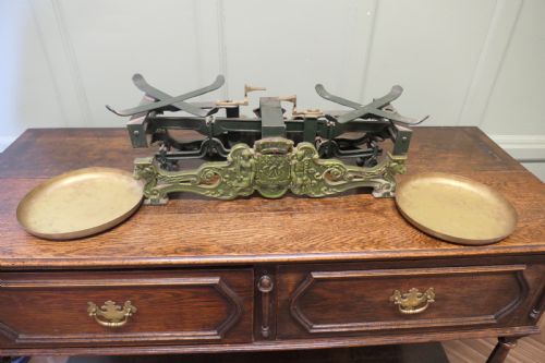 ATTRACTIVE 19TH CENTURY FRENCH GROCERS BALANCE SCALES - ADDITIONAL PHOTO 5