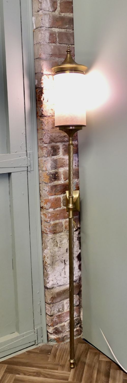 VERY TALL ARTS AND CRAFTS CARRIAGE STYLE WALL LIGHT - ADDITIONAL PHOTO 2