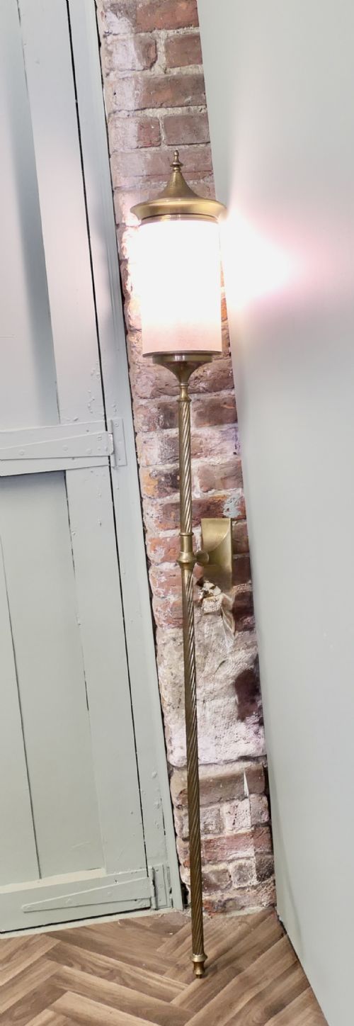 VERY TALL ARTS AND CRAFTS CARRIAGE STYLE WALL LIGHT - ADDITIONAL PHOTO 4