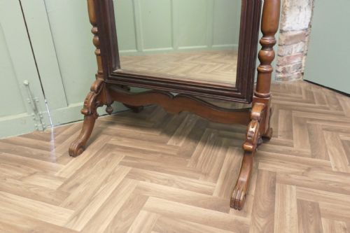 DECORATIVE CARVED CHEVAL DRESSING MIRROR - ADDITIONAL PHOTO 3