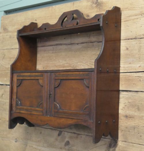 2 DOOR ART DECO DESIGN WALL CABINET WITH SHELF - ADDITIONAL PHOTO 3