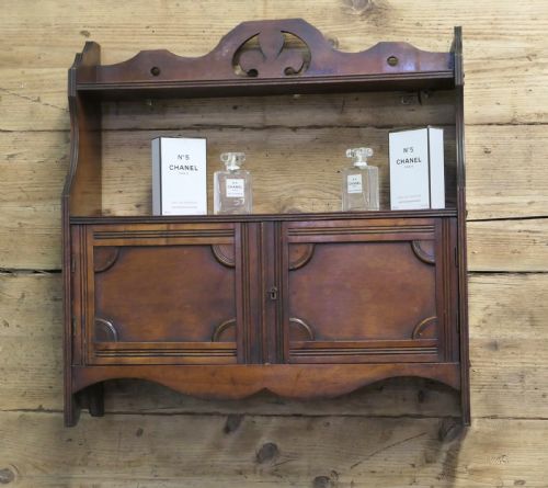 2 DOOR ART DECO DESIGN WALL CABINET WITH SHELF - ADDITIONAL PHOTO 4