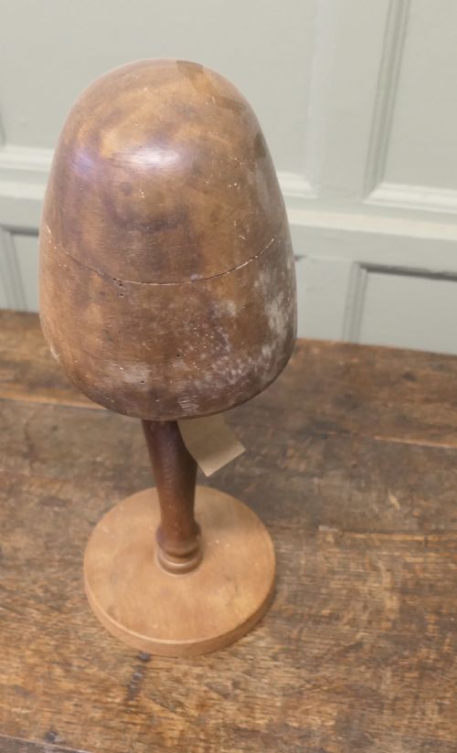 BRETTON OAK AND WALNUT MILLINERS HAT FORM - ADDITIONAL PHOTO 2