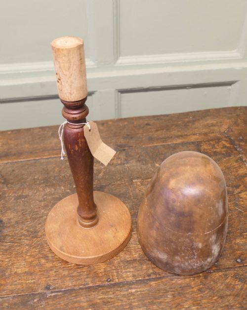 BRETTON OAK AND WALNUT MILLINERS HAT FORM - ADDITIONAL PHOTO 3