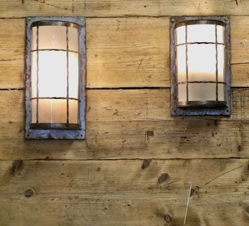 2 Arts and Crafts Wall Lights