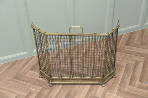 Superb Brass Fire Guard Screen
