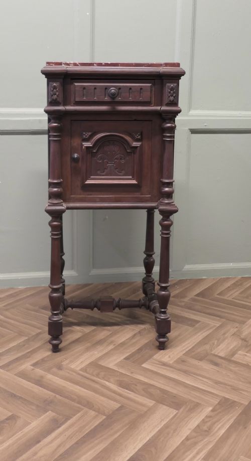 FRENCH CARVED NIGHT TABLE OR SIDE CUPBOARD - ADDITIONAL PHOTO 1