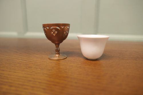 8 ARTS AND CRAFTS COPPER EGG CUPS BY PICARDS - ADDITIONAL PHOTO 3