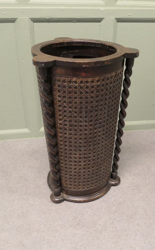 LARGE COUNTRY HOUSE STICK STAND BARLEY TWIST AND BERGERE - ADDITIONAL PHOTO 3