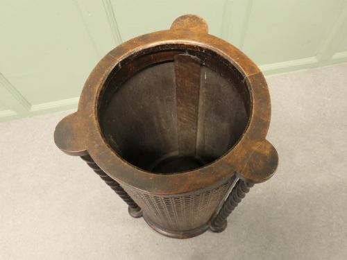 LARGE COUNTRY HOUSE STICK STAND BARLEY TWIST AND BERGERE - ADDITIONAL PHOTO 4