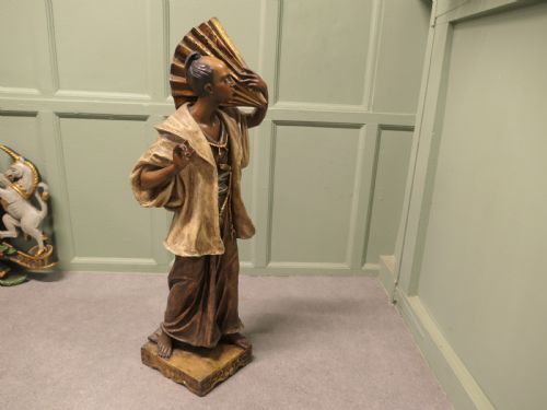PLASTER SCULPTURE OF A SAMURAI WARRIOR - ADDITIONAL PHOTO 1