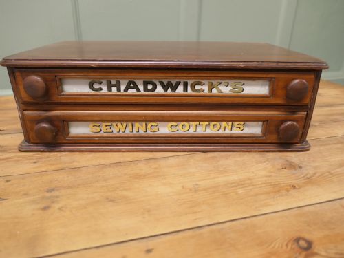CHADWICKS SEWING COTTONS HABERDASHERY DISPLAY CASE - ADDITIONAL PHOTO 2