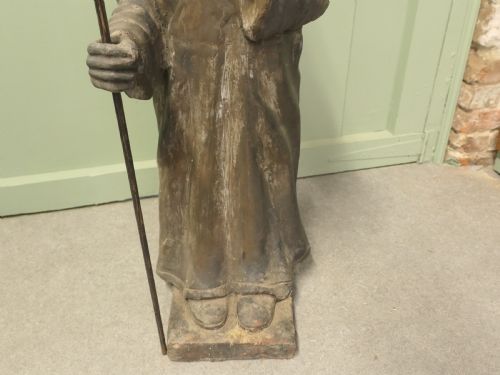 3 DIMENSIONAL TERRACOTTA STATUE KHMER OR CAMBODIAN PRIEST - ADDITIONAL PHOTO 3
