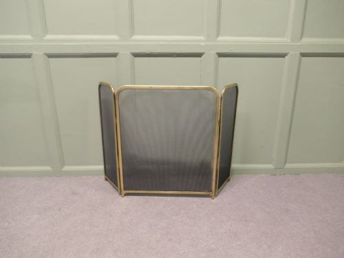 FOLDING BRASS MESH FIRE GUARD SPARK GUARD - ADDITIONAL PHOTO 2