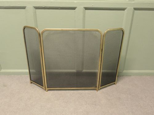 FOLDING BRASS MESH FIRE GUARD SPARK GUARD - ADDITIONAL PHOTO 3