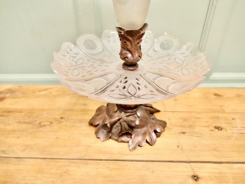 CARVED BLACK FOREST AND BACCARAT CRYSTAL EPERGNE CENTRE PIECE - ADDITIONAL PHOTO 4