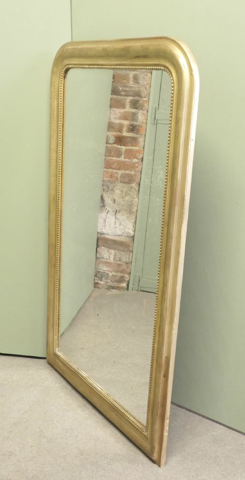 FRENCH 19TH CENTURY LOUIS PHILIPPE GOLD MIRROR - ADDITIONAL PHOTO 2