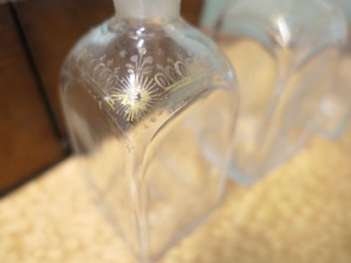 19TH CENTURY FITTED DECANTER BOX 4 DECANTER TANTALUS - ADDITIONAL PHOTO 5
